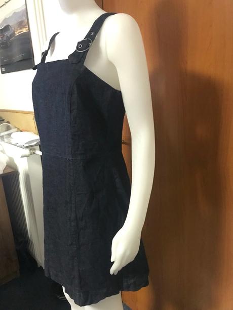 Tmavé rifľové šaty, 42, bonprix,42