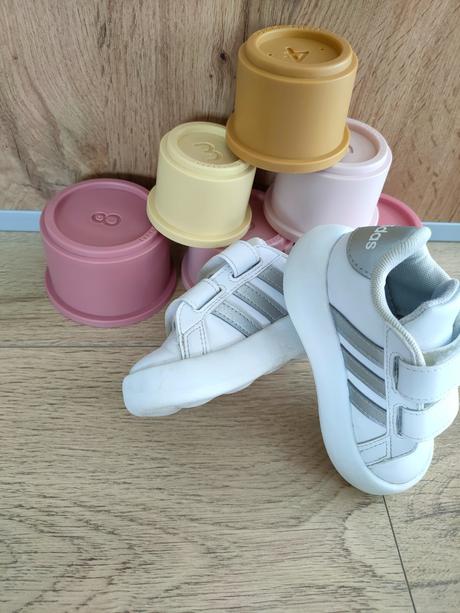 Biele botasky adidas, veľ. 21, adidas,21