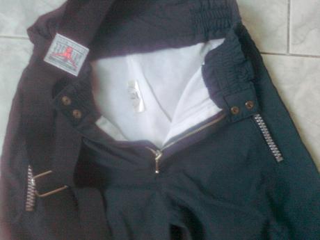 Oteplene nepremokave3/4 nohavice traky, m