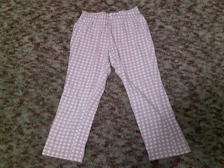 Dievčenske rúžové kockové tenke nohavice, lupilu,104