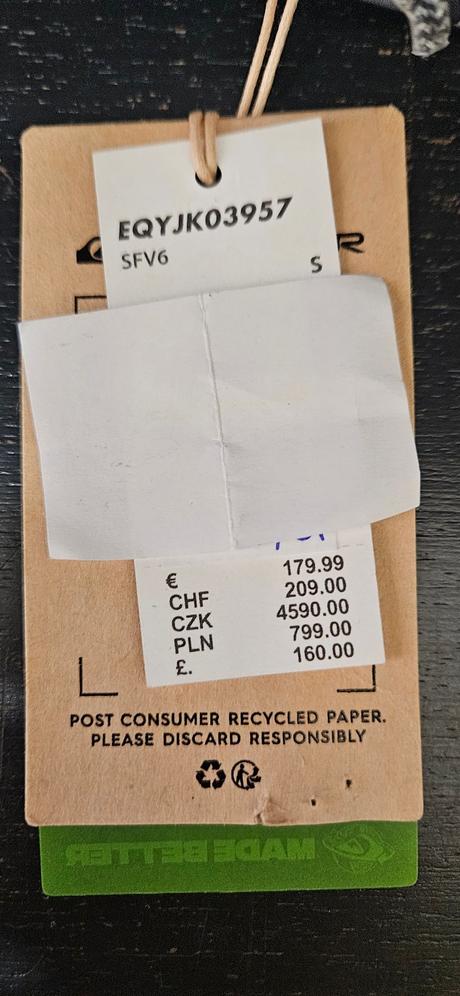 Quiksilver nepremokavá bunda veľkosť s, quiksilver,s