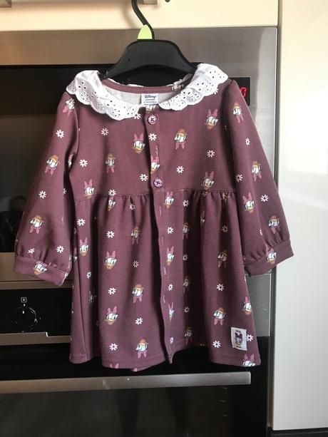 Krásne šaty s ozdobným golierikom, primark,80