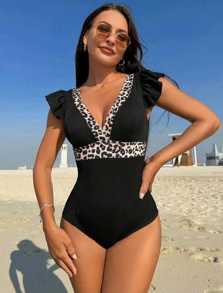 Plavky celé s volanmi, l / m / s / xl