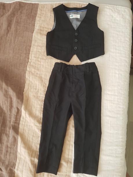 Oblek nohavice vesta, 92