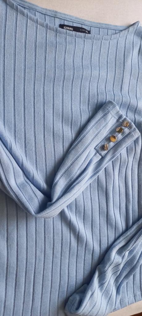 Pulóver bledomodry xs, sinsay,xs