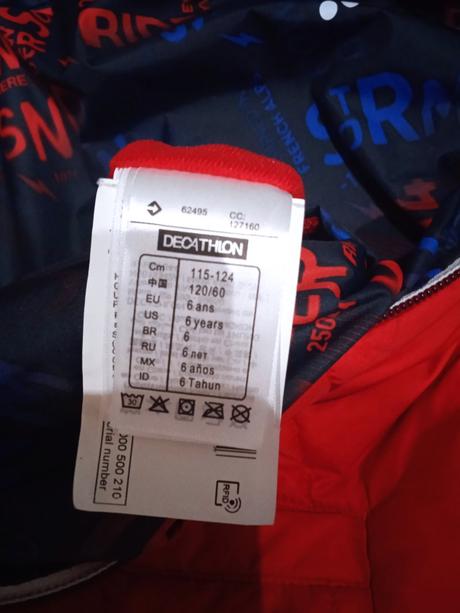 Zimná bunda decatlon, wedze,116