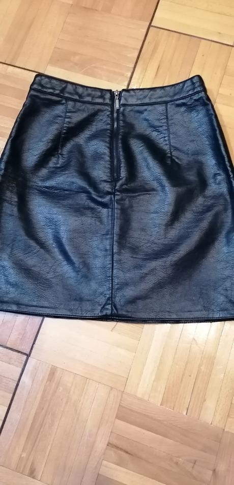 Čierna koženková sukňa, house,xs