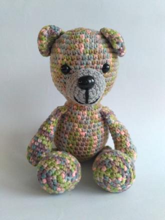 Háčkovaný handmade macko, medveď, maco,