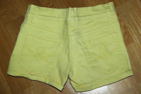 Žlté kraťasky, h&m,128