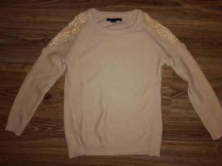 Dámsky sveter s čipkou xs/s, s