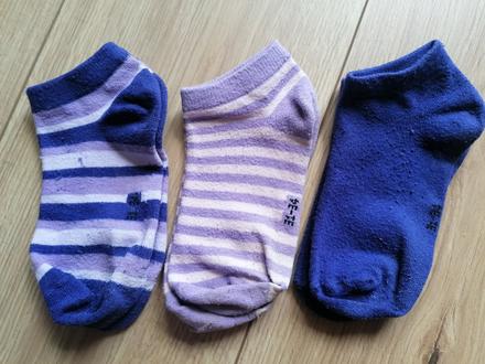 3x bavlnené členkové ponožky 31-34, pepperts,31