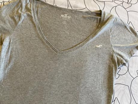 Kvalitné bavlnené tričko hollister v. m/l, hollister,m