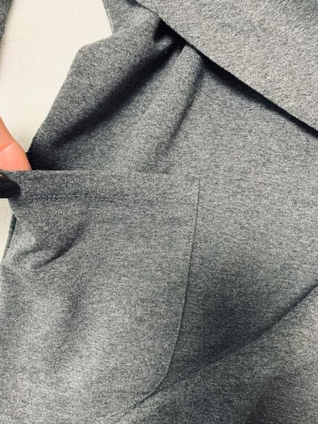 Mikinové asymetrické dlhšie tričko,