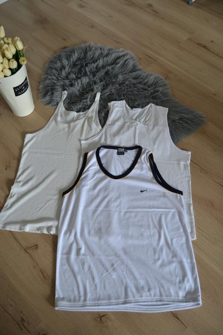 Biele tielko nike, veľkosť xxl+2 obyčajné, nike,xxl