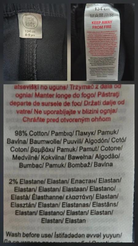 Tmavomodre bavlnene nohavice, pepco,134