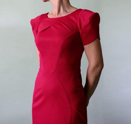 Červené origami minišaty river island veľ.34, river island,xs