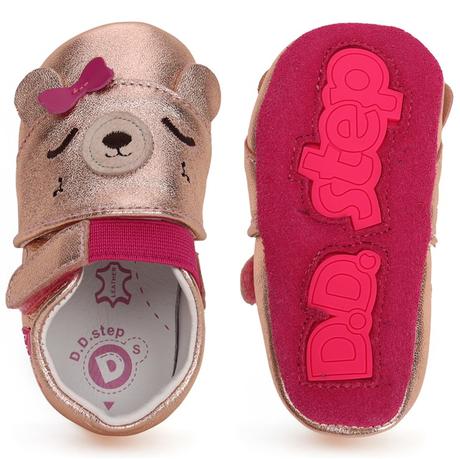 D.d.step - capačky metalic pink, d.d.step,18 / 19 / 20 / 21