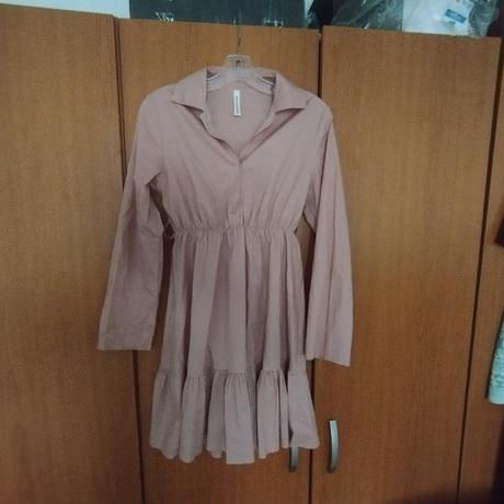 Púdrové šaty -bavlna, s