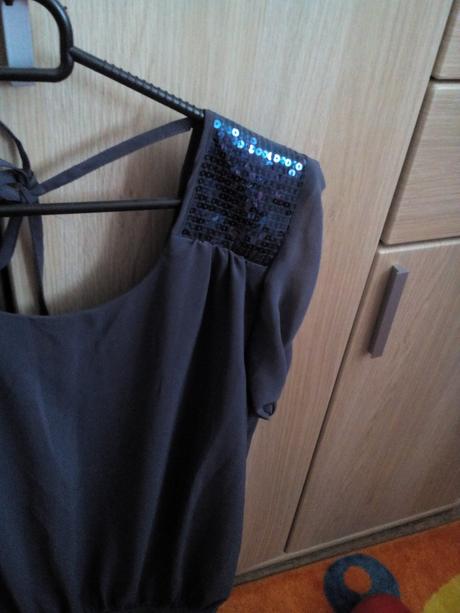 Fialová blúzka - tunika - m - l, atmosphere,m