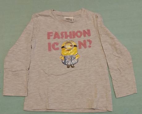 Tričko minions šedé 104, 104