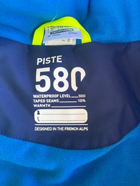 Teplá lyžiarska bunda, decathlon,164