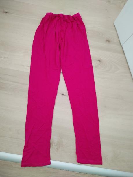 Cyklamenove legíny 146/152, 146