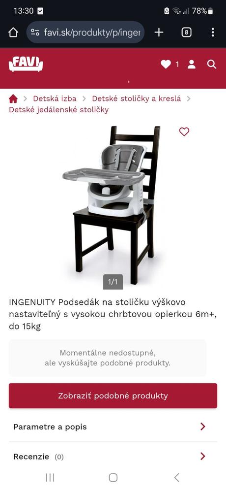 Podsedák na stolicku pre dieta,