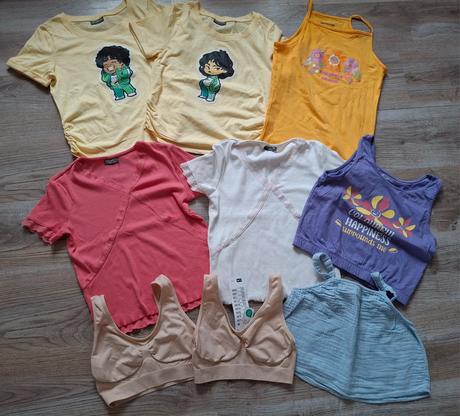 Sada 9 ks dievčenských tričiek 170, pepco,170