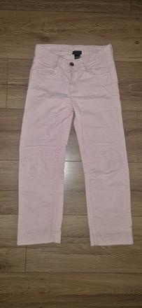 Bledučko ružové menžestráky so srdiečkami, h&m,128