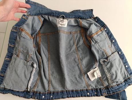 Dámska riflova bunda, pull&bear,m