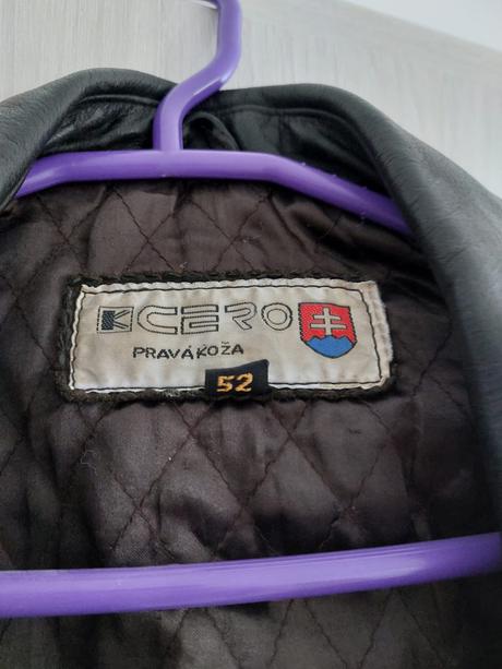 Koženná bunda vel.52, xl