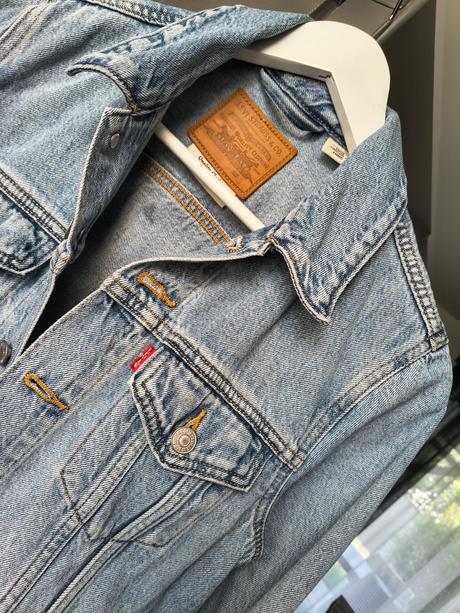Levis svetlo modrá riflová bunda s-m, levis,m