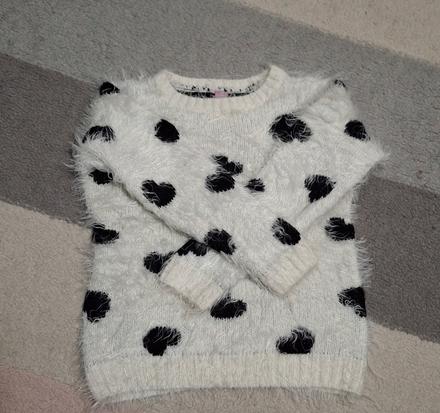 Chlpatý pulóvrík so srdiečkami, dopodopo,122