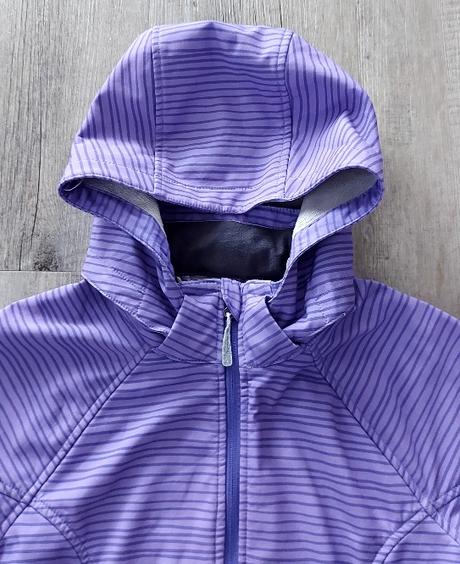 Fialová softshelová bunda, h&m,170