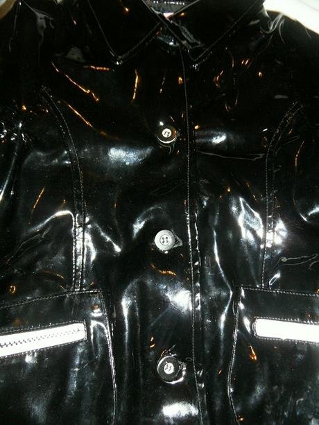 Lakovaný kabátik 104/110, next,104