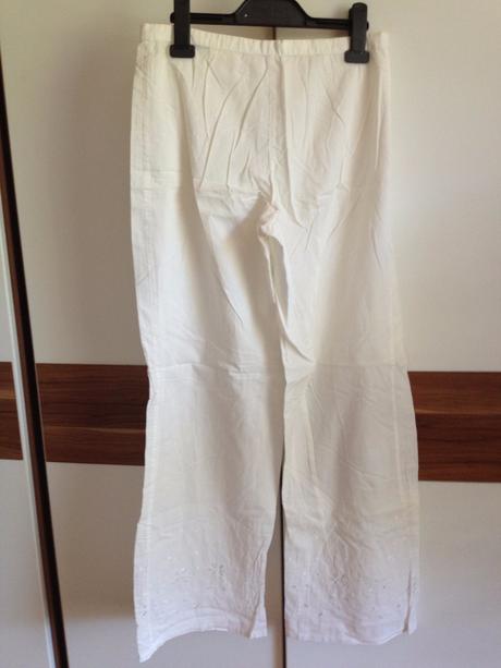 Biele nohavice benetton s, benetton,s