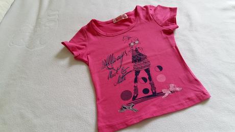 Cyklaménové tričko s dievčatkom, 98