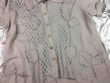 Kvalitný ľanový kardigan, xl