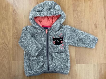 Plysova tepla mikina 68 s uskami, lupilu,68