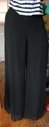 Široké nohavice,lahucke , letne, vysoky pas- 38, m