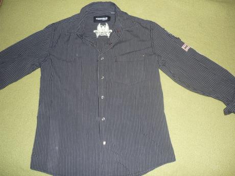 Košeľa s aplikáciou na rukáve, kenvelo,s