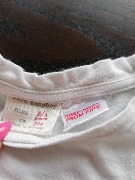 Biele triko, zara,104