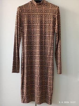 Hnedé šaty pre vyššiu postavu (už s poštovným), amisu,176