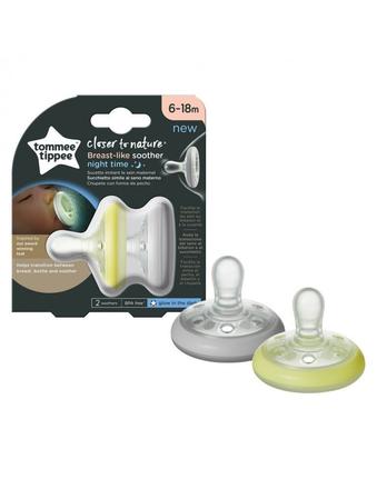 Tommee tippee silikónový cumlík breast-like-night, tommee tippee