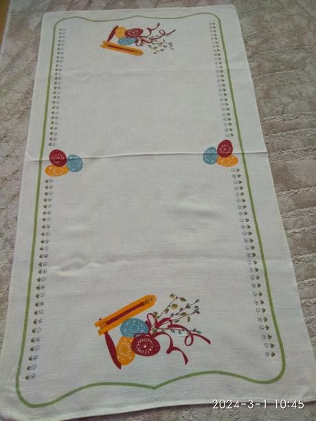 Retro veľkonočný obrus 49x88, 
