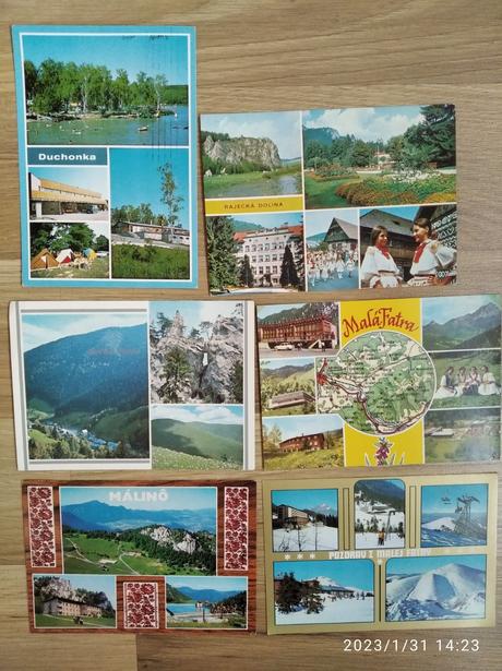 Stare pohladnice - cca 70ks,