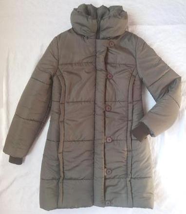 Olivovozelena predlzena vetrovka 40/42, 40