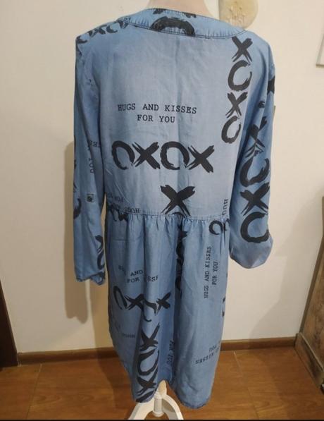 Riflové šaty, bonprix,m