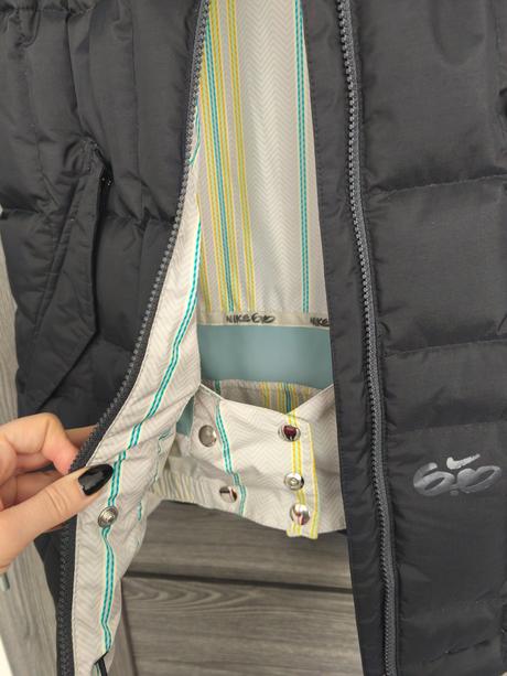 Lyziarska paperova bunda nike s pravou kozusinou z, nike,xs