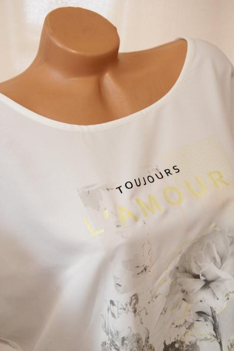 Biely vzorovaný top, xxl, xxl